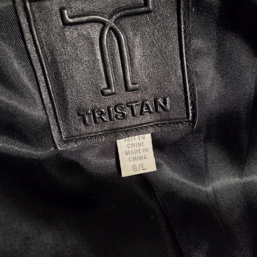 Tristan Ruffled Bottom Leather Jacket - Picture 7 of 9